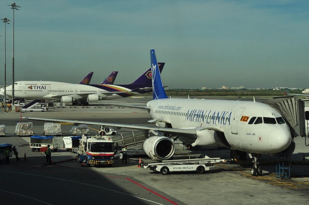 shri lanka flight